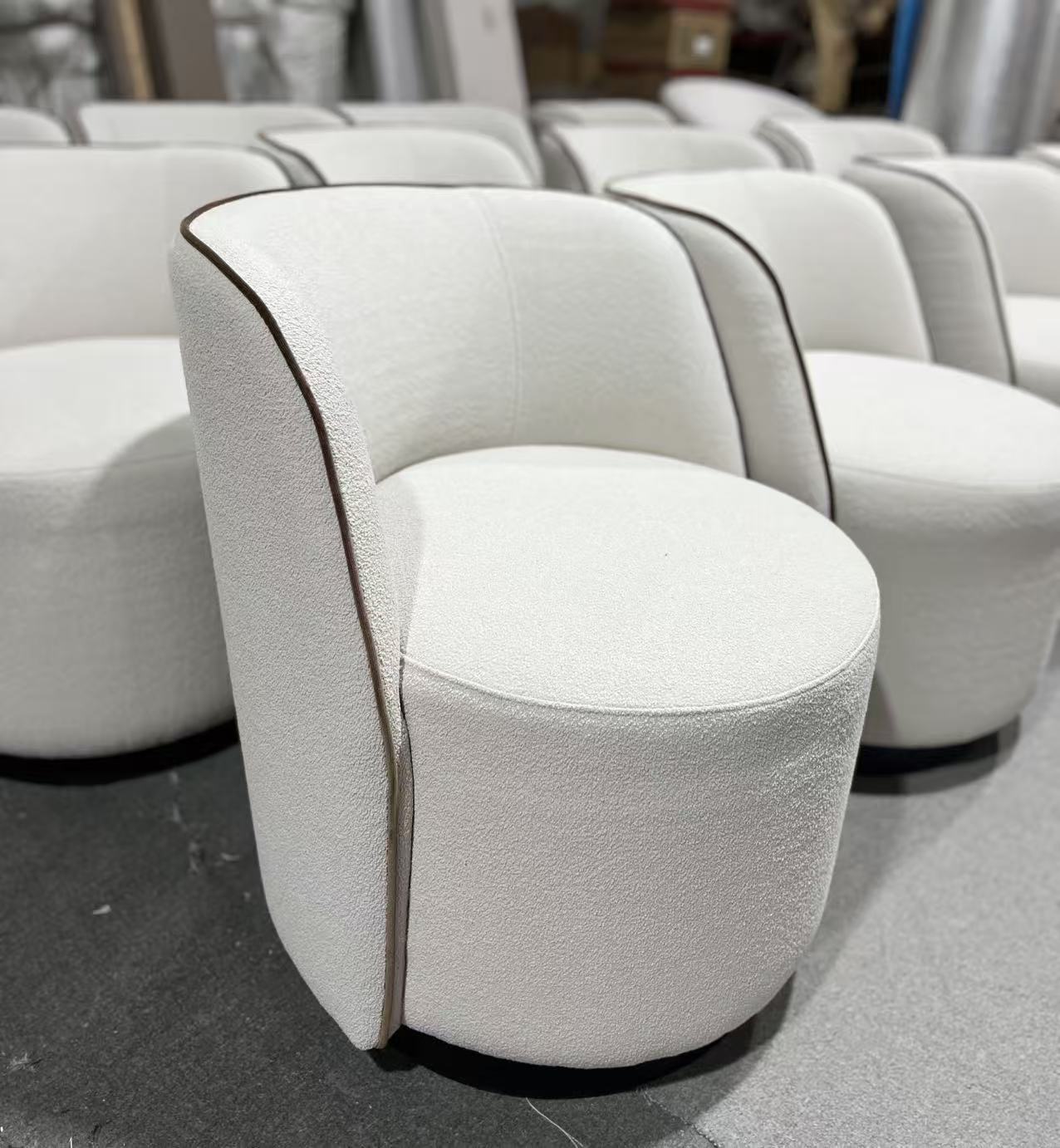 Upholstery and wood detail inspection evidence