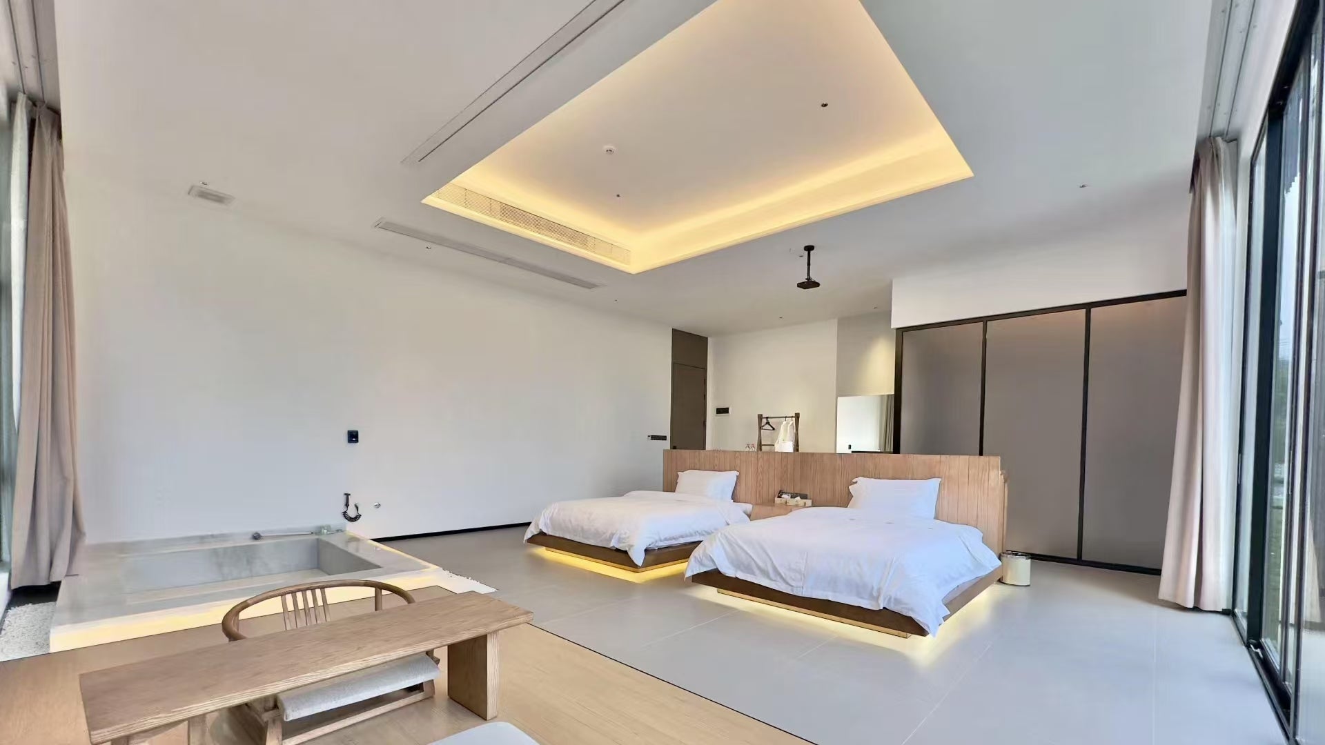 Hospitality guestroom showing finished project use conditions